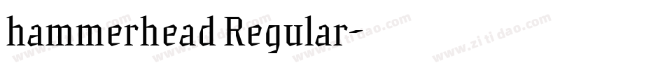 hammerhead Regular字体转换
